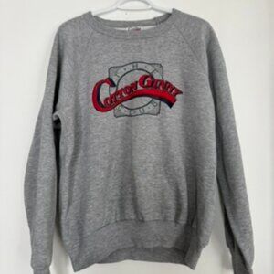 $75 Retail | Cotton Ginny Graphic Crewneck Sweatshirt Grey